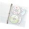 Avery Clear DVD Storage Sleeves for 3 Ring Binder, Two-Sided, Pack of 5 Holds 20 CD/DVDs Total (75263)